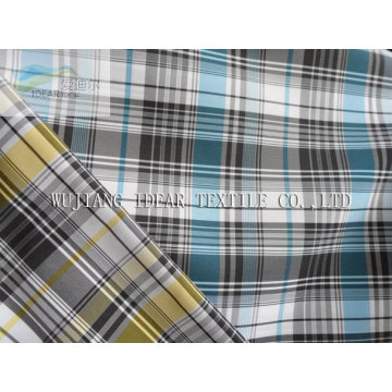 100 % poly fils teints vérifié tissu pour chemise